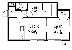 カポラボーロ 204 ｜ 佐賀県鳥栖市原町（賃貸アパート1LDK・2階・33.12㎡） その2