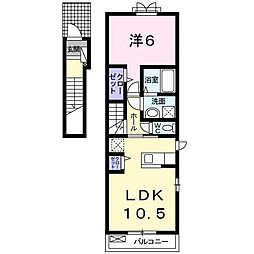 シャングリ・ラ2 1LDKの間取図画像