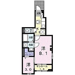 グラン・ソレイユ 2Kの間取図画像
