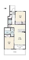 エターナルコート 2LDKの間取図画像