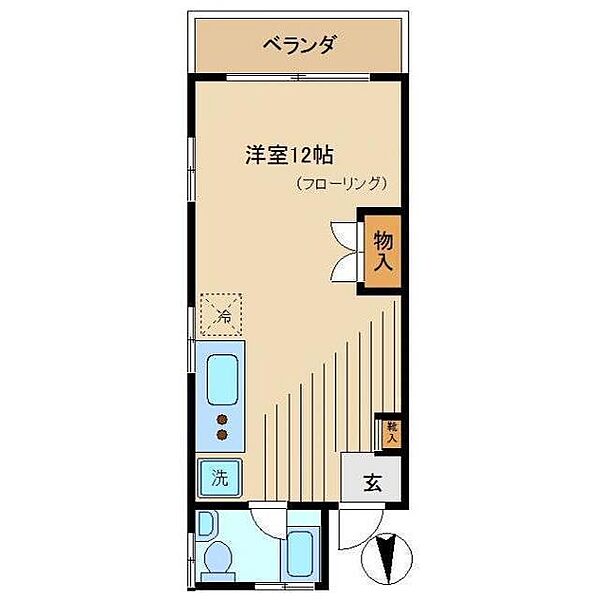 東京都新宿区西新宿５丁目(賃貸マンション1R・2階・28.05㎡)の写真 その2