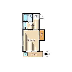 メゾン葵 1Kの間取図画像