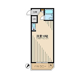 EOSHILLS ワンルームの間取図画像