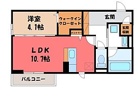 栃木県下都賀郡壬生町大字壬生丁（賃貸アパート1LDK・3階・41.86㎡） その2