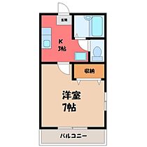 栃木県宇都宮市宝木本町（賃貸アパート1K・1階・26.93㎡） その2