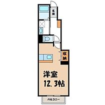 栃木県宇都宮市砥上町（賃貸アパート1R・1階・33.15㎡） その2