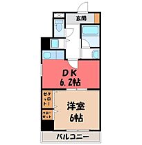 栃木県宇都宮市駅前通り3丁目（賃貸マンション1DK・6階・32.42㎡） その2