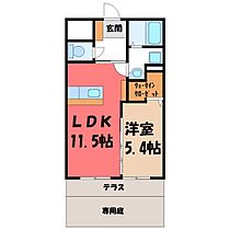 (仮称)Y&M駒生町1761  ｜ 栃木県宇都宮市駒生町（賃貸マンション1LDK・1階・40.00㎡） その2