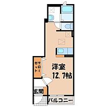 栃木県宇都宮市上横田町（賃貸アパート1R・1階・31.48㎡） その2