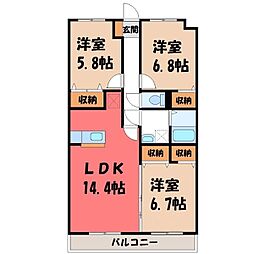 間取図画像 3LDK