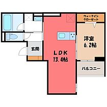 TORISIAS南大通り  ｜ 栃木県宇都宮市南大通り4丁目（賃貸アパート1LDK・2階・47.58㎡） その2