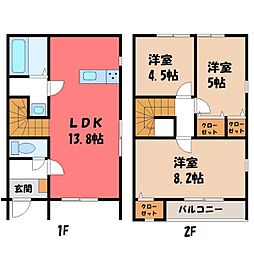 東北本線 宇都宮駅 バス17分 バス県営平松本町住宅入口下車 徒歩7分