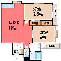 間取図画像 2LDK