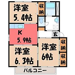 メゾン・ド・フローラルA 2階/-