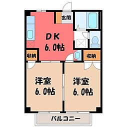 間取図画像 2DK