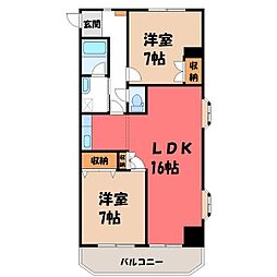 間取図画像 2LDK