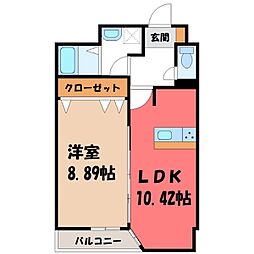 間取図画像 1LDK