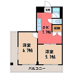 間取図画像 2DK