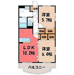 間取図画像 2LDK