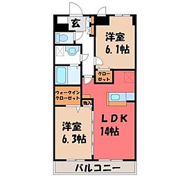 間取図画像 2LDK