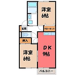 間取図画像 2DK