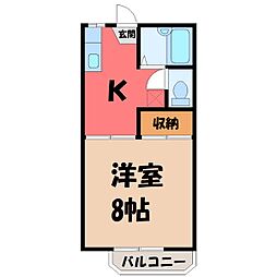 間取図画像 1K