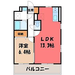 フォレスタ 1LDKの間取図画像