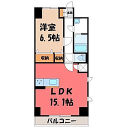 フォルテ 1LDKの間取図画像
