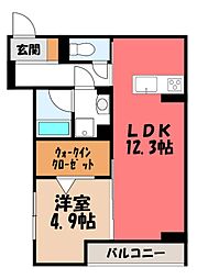 東武宇都宮線 東武宇都宮駅 徒歩9分 3階/-