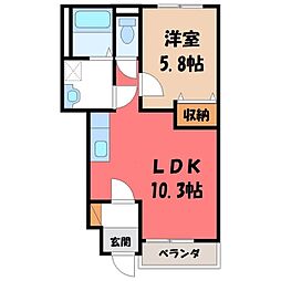 JR東北本線 宇都宮駅 バス15分 戸祭四下車 徒歩4分