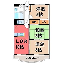 ユーミー豊泉 3LDKの間取図画像