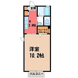 グレース 1Kの間取図画像