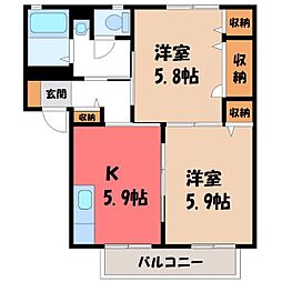 JR日光線 鶴田駅 徒歩8分 1階/-