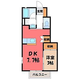JR東北本線 宇都宮駅 バス15分 豊郷南小前下車 徒歩5分 1階/-