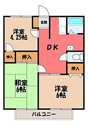 サンハイツアーデル II 2階
