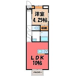 S-designコート1 1LDKの間取図画像