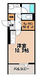 ソラーナ宿郷 ワンルームの間取図画像