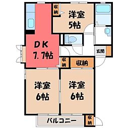 JR日光線 鶴田駅 徒歩20分