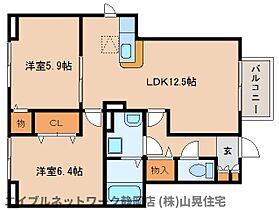 静岡県静岡市葵区松富2丁目（賃貸アパート2LDK・1階・57.01㎡） その2