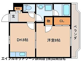 静岡県静岡市葵区籠上（賃貸マンション1DK・2階・35.40㎡） その2