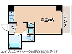 静岡県静岡市葵区両替町1丁目（賃貸マンション1R・4階・22.17㎡） その2