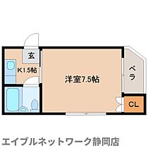 静岡県静岡市葵区鷹匠2丁目（賃貸マンション1K・3階・18.00㎡） その2