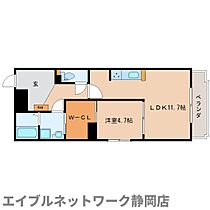 静岡県静岡市駿河区鎌田（賃貸マンション1LDK・1階・46.66㎡） その2