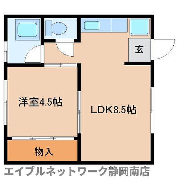 静岡県静岡市駿河区泉町(賃貸マンション1LDK・3階・29.16㎡)の写真 その2