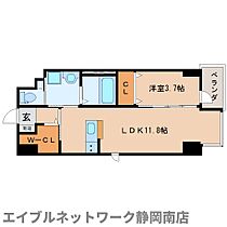 静岡県静岡市駿河区馬渕1丁目（賃貸マンション1LDK・3階・40.08㎡） その2