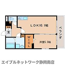 静岡県静岡市駿河区中島（賃貸マンション1LDK・2階・41.00㎡） その2