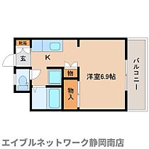 静岡県静岡市駿河区豊田1丁目（賃貸アパート1R・1階・26.46㎡） その2