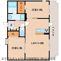 静岡県静岡市駿河区有東2丁目（賃貸マンション2LDK・1階・59.15㎡） その2