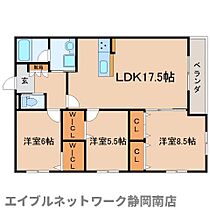 静岡県静岡市駿河区豊田1丁目（賃貸マンション3LDK・5階・81.90㎡） その2