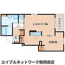 静岡県焼津市東小川7丁目（賃貸アパート1LDK・1階・45.84㎡） その2